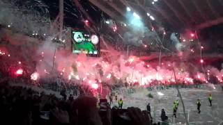 PANATHINAIKOS  Olympiakos 21032010 PYROSHOW IN GREEN HELL [upl. by Bobseine]