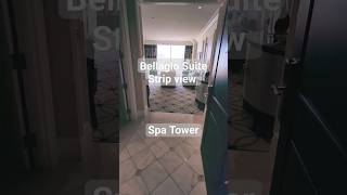 Room tour in 60 seconds  Bellagio Suite strip view spa tower vegas onetake bellagio [upl. by Vidovic]