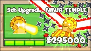 5TH TIER UPGRADES MOD  THE SUN GOD NINJA TEMPLE  Bloons TD Battles HackMod BTD Battles [upl. by Anisah]