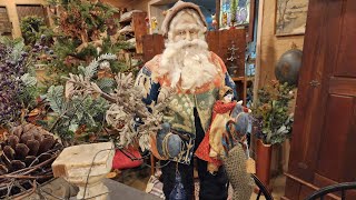 Early Country Antiques Mixed with Old Fashioned Christmas Primitives Decorating Ideas Gleaner [upl. by Marieann]