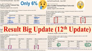 😍Breaking News IGNOU JUNE 2023 Exam Result Big Update 12th Update Published With Proof [upl. by Norrej213]