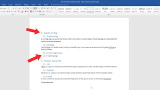 How to create multilevel numbered headings in word [upl. by Elisha348]