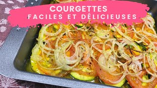 Recette de courgettes facile au four 🟢  super rapide santé un délice [upl. by Kcinom]