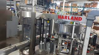 Harland rotary front amp back labeler model Europa with top label applicator and Systech vision system [upl. by Savdeep]