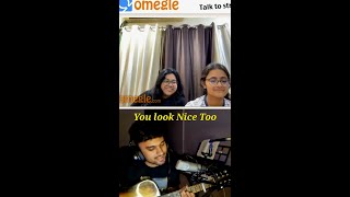 Omegle Singing Reaction Wait For the End  shorts omegle [upl. by Eerot]