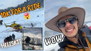 Helicopter ride in gulmarg😱 Snow camping Ep 2🔥 [upl. by Rawna744]