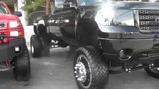 DUBSandTIREScom 24 American Force EClips Black Wheels 2010 GMC Sierra Dually Rims Forgiato [upl. by Wiencke245]