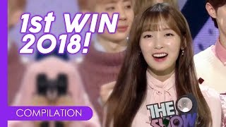 14 KPop GroupsSoloists that got their 1ST WIN in 2018 [upl. by Esorbma]