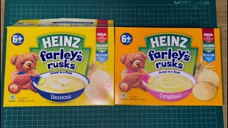 Heinz Farley’s Rusks Original amp Banana Cereal Rusk  Unboxing [upl. by Danila87]