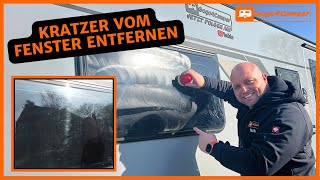 Kratzer aus den Acrylglasfenstern vom Wohnwagen  Wohnmobil entfernen  So poliert ihr eure Fenster [upl. by Aticnemrac]