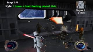 Star Wars Jedi Knight 2 Jedi Outcast GC Multiplayer Gameplay [upl. by Ursel]