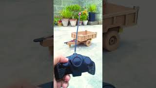 Homemade cardboard rc hydraulic tractor trolley👍hydraulic trolley shorts [upl. by Adnat]