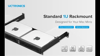 UCTRONICS Upgraded Mac Mini Rack Mount with Side Brackets [upl. by Sisto]