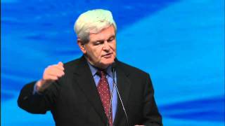 2011 NRA Annual Meetings  Newt Gingrich  Celebration of American Values Leadership Forum [upl. by Annaehs]