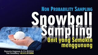 Snowball Sampling Non Probability Sampling yang jumlah Respondennya semakin lama semakin menggunung [upl. by Annahgiel]