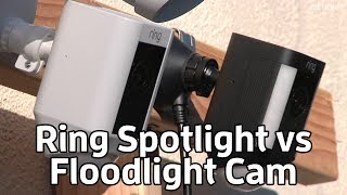 Ring Spotlight Cam vs Floodlight Cam review  TechHive [upl. by Varini]