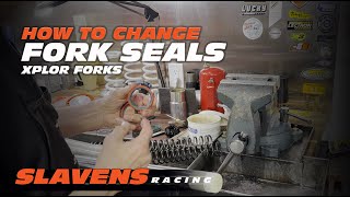 How to Change KTM WP Xplor Fork Seals [upl. by Ernestus817]