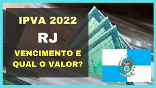 IPVA RJ 2022 – Alíquota calendário de pagamento e parcelamento [upl. by Ashlin540]