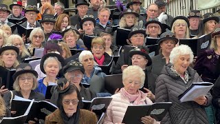 Yellow  The All Together Now Choir at Haworth Steampunk Weekend 2024 [upl. by Resaec587]