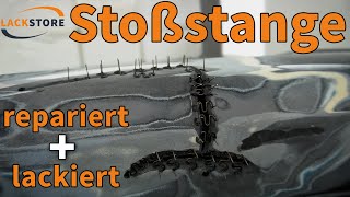 Smartrepair  Stoßfänger Riss repariert und lackiert am ML  LACKSTORE [upl. by Nitram814]