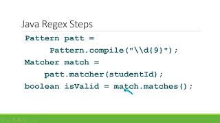 Basic Regular Expressions 7  Java Pattern Matcher Classes [upl. by Esenaj]