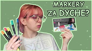 testuje AKWARELOWE MARKERY z LIDLA 🖍️ [upl. by Hairem]