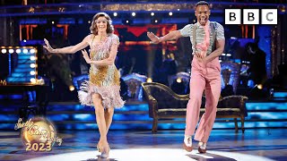 Annabel Croft and Johannes Radebe Charleston to Ladies Night by Kool amp The Gang ✨ BBC Strictly 2023 [upl. by Retlaw44]