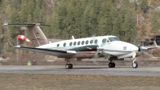 Beechcraft Super King Air 350 Engine Startup and Takeoff [upl. by Marteena]