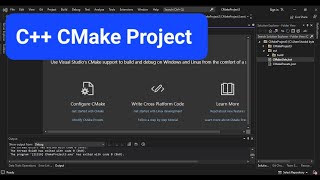 C CMake Project in Visual Studio 2022 Getting Started [upl. by Hada]