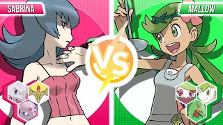 Sabrina vs Mallow  Pokemon Battle Exhibition Match [upl. by Cianca534]