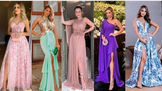 Coleccion de vestidos de fiesta gala y eventos especiales moda 20242025 [upl. by Ninaj]