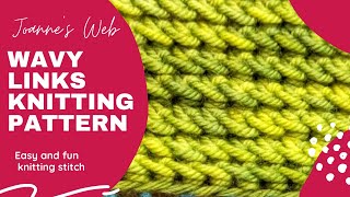 Wavy Links Knitting Pattern [upl. by Inglebert]