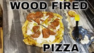 How to make Wood Fired Pizza at the house pizza food bbq shorts [upl. by Shulins]