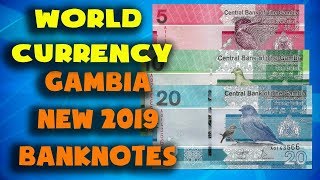 Currency of the world  Gambia New gambian banknotes 2019 Gambian dalasi 2019 [upl. by Beitch]