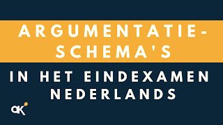 Argumentatieschemas in het eindexamen Nederlands [upl. by Aronael]