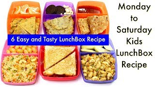 ६ दिन बनाए ६ तरीके के टिफ़िन बच्चो के लिए  6 Lunch Box Recipes for Kids  KabitasKitchen [upl. by Jenkins436]