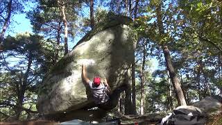 Fontainebleau  Les Mammouths  La Pervenche Citronnelle 7B [upl. by Fanchie731]