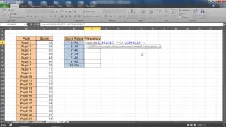 Create a Frequency Distribution Table in Excel [upl. by Llekcir]