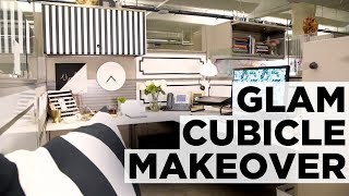 Hollywood Glam Cubicle Makeover  HGTV [upl. by Ecaj]