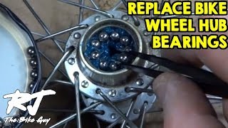 How To Replace Bike Wheel Hub Bearings [upl. by Merrell]