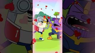 POI POI POI 😂 Pop Becomes Robot Encounters Thanos with Infinity Gauntlet [upl. by Ephram]