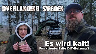 Plötzlich ist alles weiß  Mit Dachzelt zu Schwedens größtem See  DIY Standheizung [upl. by Wehttam]