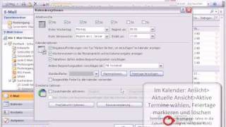 Outlook Tutorial Deutsch Programmeinstellungen [upl. by Antoni]