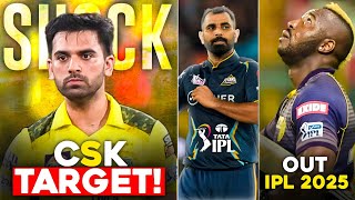 IPL 2025BIG UPDATES RELATED TO IPL AUCTIONANDRE RUSSELL OUT OF IPL 2025SHAMI IS BACKIPL AUCTION [upl. by Atinrahc]