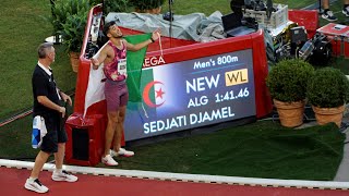 MARCO AROP vs DJAMEL SEDJATI  NATIONAL RECORD 800m  Diamond League Monaco 2024 paris2024 [upl. by Frayne]