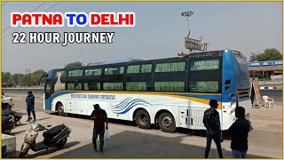 Patna To Delhi By Volvo Bus  BSRTC Volvo B11R Bus  Bihar To Delhi Bus [upl. by Primaveras]