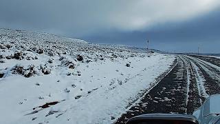 Day 122  Wet and snowy day around the Sutherland and Calvinia in South Africa [upl. by Aivlis]