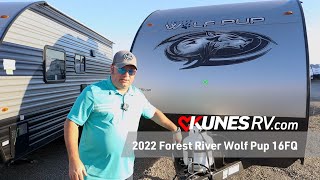 2022 Forest River Wolf Pup 16FQ Review Details Specs [upl. by Kutchins40]