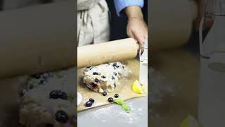 Blueberry Scones with Lemon Zest The Perfect Breakfast Treat food shorts [upl. by Ellehcirt]