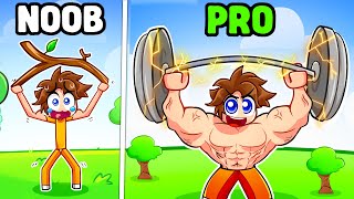 I Went NOOB to PRO in Roblox Gym League [upl. by Gnilyam]